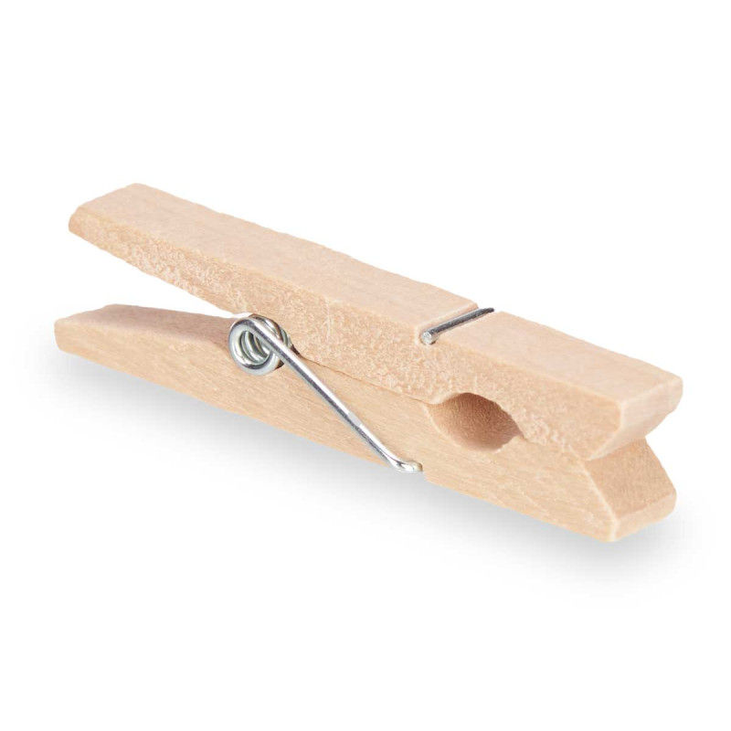 SET 9 PINZE LEGNO NATURALE GRAN