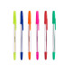 SET 6 STYLOS À BILLE NORMAUX FLUORESCENT