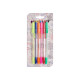 CONJ 6 CANETAS NORMAIS FLUORESCENTE 