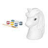 SALVADANAIO TESTA UNICORNO DA DIPINGERE 