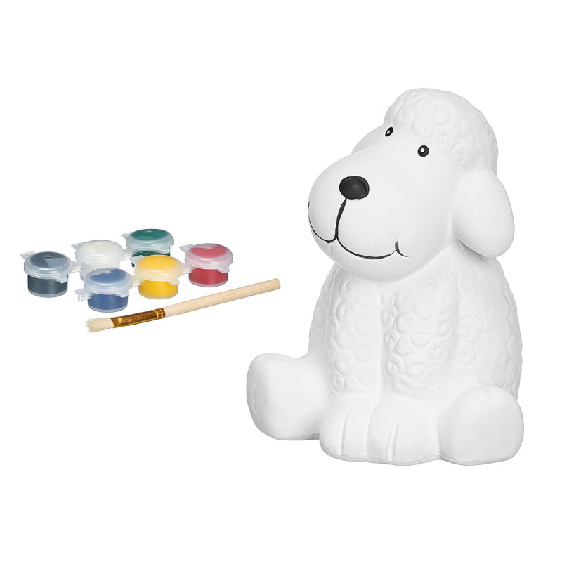 HUCHA PERRO CERAMICA COLOREAR