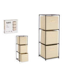 SCAFFALE 3 CASSETTI TNT NATURALE