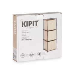 SHELF 3 DRAWERS TNT NATURAL