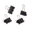 SET 4 BINDER CLIPS BLACK LARGE