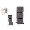 SHELF 3 DRAWERS TNT GREY