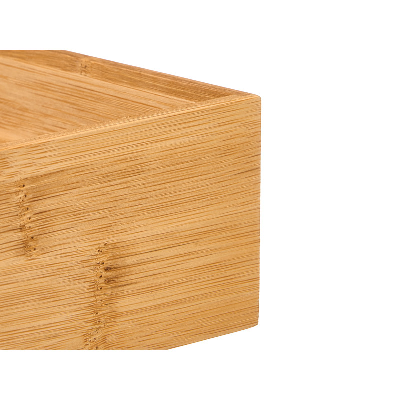 RECTANGULAR BAMBOO ORGANIZER 15X38CM