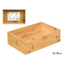ORGANISATEUR BAMBOU RECTANGULAIRE 15X23CM