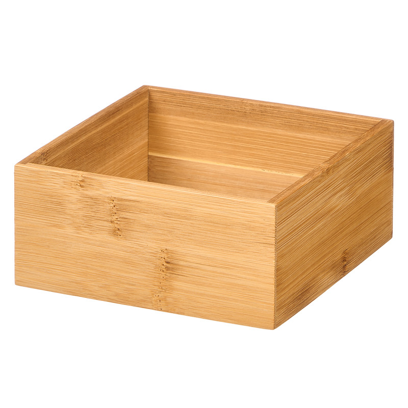 RECTANGULAR BAMBOO ORGANIZER 15X15,5CM