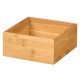 RECTANGULAR BAMBOO ORGANIZER 15X15,5CM