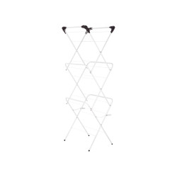 METAL CLOTHESLINE 3 HEIGHTS NARROW WHITE