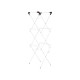 METAL CLOTHESLINE 3 HEIGHTS NARROW WHITE