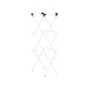 METAL CLOTHESLINE 3 HEIGHTS NARROW WHITE