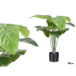 MACETA PLANTA HOJAS PUNTA ANCHA 90CM
