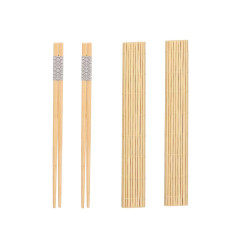 SUSHI SET 4 BAMBOO CHOPSTICKS AND 2 MATS