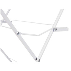 CORDE À LINGE METAL 3 HAUTEURS ÉTROIT BLANC
