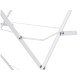 CORDE À LINGE METAL 3 HAUTEURS ÉTROIT BLANC