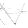 CORDE À LINGE METAL 3 HAUTEURS ÉTROIT BLANC