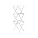 METAL CLOTHESLINE 3 HEIGHTS NARROW SILVER
