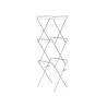 METAL CLOTHESLINE 3 HEIGHTS NARROW SILVER