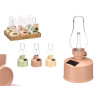 LAMPE SOLAIRE CHANDELIER ASSORT 3 COUL
