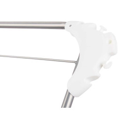 METAL CLOTHESLINE 3 HEIGHTS NARROW SILVER