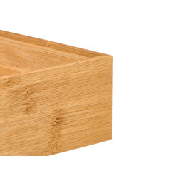 ORGANIZADOR BAMBU RETANGULAR 15X30,5CM