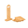 SET 4 BAMBOO CUTTING BOARD HOLDER HANDLE