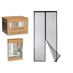 REDE MOSQUITEIRA MAGNETICA PORTA 90X210CM PRETA