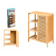 MOBILE PORTA LATERALE 4 MENSOLE BAMBU