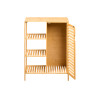 BAMBOO SIDE DOOR CABINET 4 SHELVES