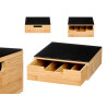 SUPPORTO MACCHINA CAFFE BAMBU PORTA CAPSULE