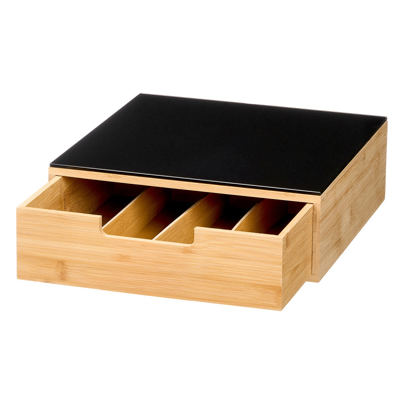 SOPORTE CAFETERA PORTACAPSULAS BAMBU