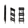 CARRELLO PIEGHEVOLE A 3 RIPIANI NERO