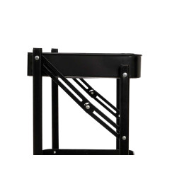 CHARIOT 3 NIVEAUX PLIABLE NOIR