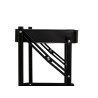 3 TIERS FOLDABLE ROLLING CART BLACK