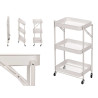 CARRITO 3 ALTURAS PLEGABLE BLANCO