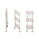 CARRITO 3 ALTURAS PLEGABLE BLANCO