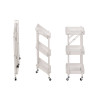 CHARIOT 3 NIVEAUX PLIABLE BLANC