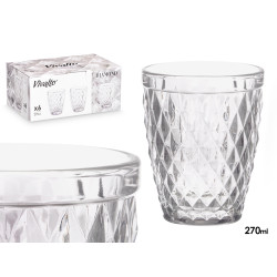 BICCHIERE DIAMANTE TRASPARENTE 270ML