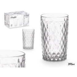 VASO DIAMANTE TRANSPARENTE 395 ML 