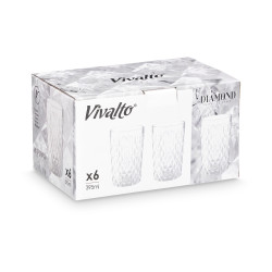 CLEAR DIAMOND GLASS 395 ML