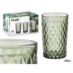 VASO DIAMANTE VERDE 395 ML