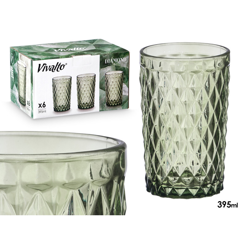 GREEN DIAMOND GLASS 395 ML