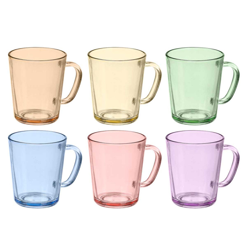 CANECA MUG SORT 6 COR 385 ML