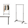 SUPORTE ROUPA EXTENSÍVEL PRETO