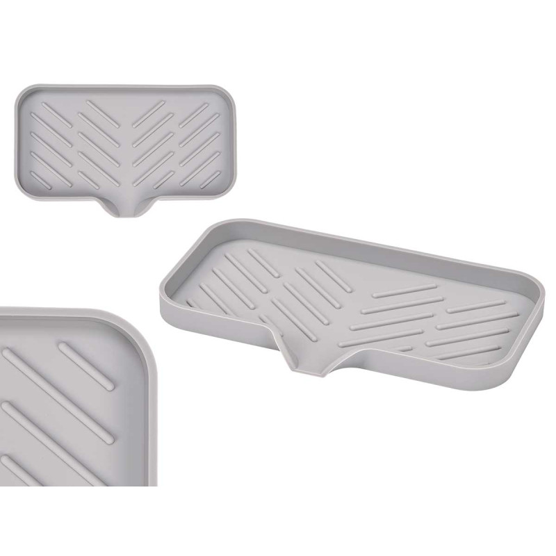 PORTE-ÉPONGE SILICONE GRIS