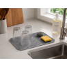 GRAY SINK DRAINING MAT