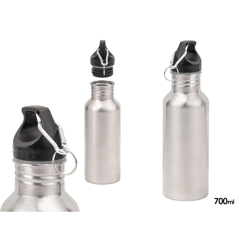 BOTELLA ALUMINIO MOSQUETON 700ML
