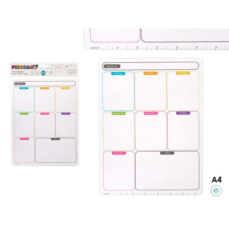 MAGNET FOR FRIDGE NOTES A4 WEEKLY