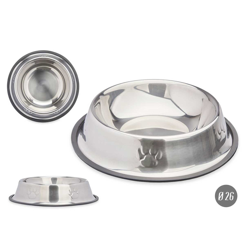MANGEOIRE METAL 26CM EMPREINTES CAOUTCHOUC